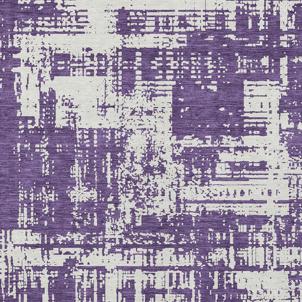 Homeroots 3' Aqua And Ivory Abstract Washable Area Rug For Indoor Outdoor Spaces - Durable And Stylish Design 10' X 14' Polyester 593227