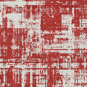 Homeroots 3' Aqua And Ivory Abstract Washable Area Rug For Indoor Outdoor Spaces - Durable And Stylish Design 5' X 8' Polyester 593229