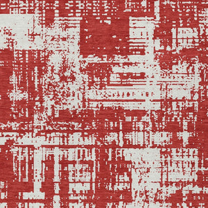 Homeroots 3' Aqua And Ivory Abstract Washable Area Rug For Indoor Outdoor Spaces - Durable And Stylish Design 9' X 12' Polyester 593232