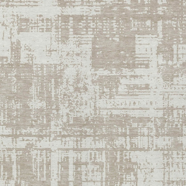 Homeroots 3' Aqua And Ivory Abstract Washable Area Rug For Indoor Outdoor Spaces - Durable And Stylish Design 3' X 5' Polyester 593234