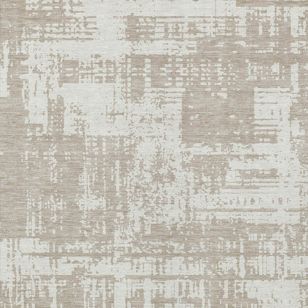 Homeroots 3' Aqua And Ivory Abstract Washable Area Rug For Indoor Outdoor Spaces - Durable And Stylish Design 5' X 8' Polyester 593235