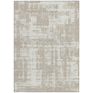 Homeroots 3' Aqua And Ivory Abstract Washable Area Rug For Indoor Outdoor Spaces - Durable And Stylish Design 9' X 12' Polyester 593238