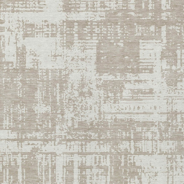 Homeroots 3' Aqua And Ivory Abstract Washable Area Rug For Indoor Outdoor Spaces - Durable And Stylish Design 10' X 14' Polyester 593239