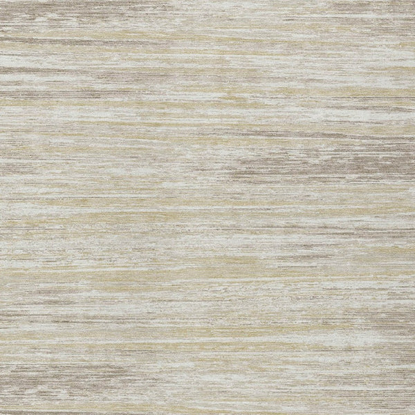 Homeroots 3' Beige Brown Ivory Striped Washable Area Rug - Durable Indoor Outdoor Accent For Any Space 3' X 5' Polyester 593240