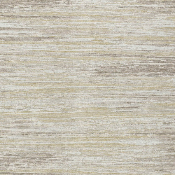 Homeroots 3' Beige Brown Ivory Striped Washable Area Rug - Durable Indoor Outdoor Accent For Any Space 5' X 8' Polyester 593241