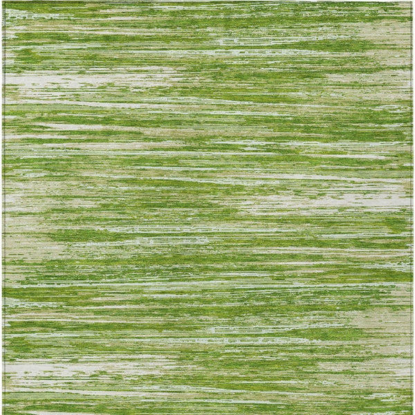 Homeroots 3' Beige Brown Ivory Striped Washable Area Rug - Durable Indoor Outdoor Accent For Any Space 3' X 5' Polyester 593264