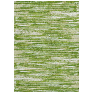 Homeroots 3' Beige Brown Ivory Striped Washable Area Rug - Durable Indoor Outdoor Accent For Any Space 5' X 8' Polyester 593265