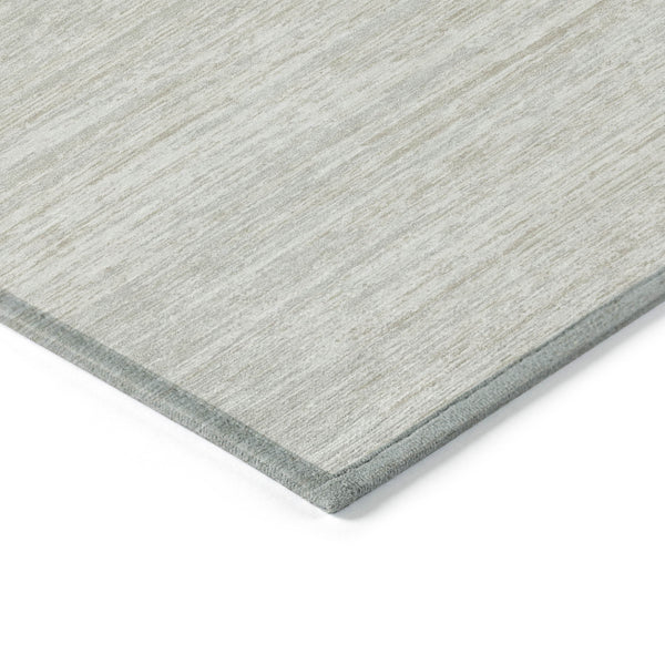 Homeroots 3' Beige Brown Ivory Striped Washable Area Rug - Durable Indoor Outdoor Accent For Any Space 3' X 5' Polyester 593282