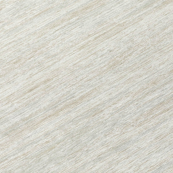 Homeroots 3' Beige Brown Ivory Striped Washable Area Rug - Durable Indoor Outdoor Accent For Any Space 8' Round Polyester 593284