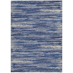 Homeroots 3' Beige Brown Ivory Striped Washable Area Rug - Durable Indoor Outdoor Accent For Any Space 3' X 5' Polyester 593288