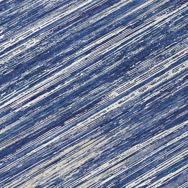 Homeroots 3' Beige Brown Ivory Striped Washable Area Rug - Durable Indoor Outdoor Accent For Any Space 8' Round Polyester 593290