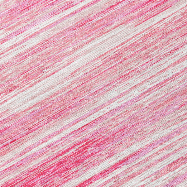 Homeroots 3' Beige Brown Ivory Striped Washable Area Rug - Durable Indoor Outdoor Accent For Any Space 8' Round Polyester 593302