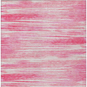 Homeroots 3' Beige Brown Ivory Striped Washable Area Rug - Durable Indoor Outdoor Accent For Any Space 10' X 14' Polyester 593305