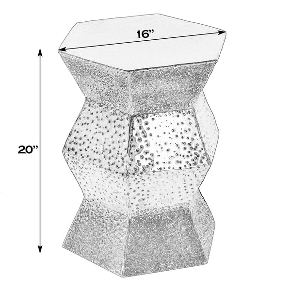 Butler Specialty Company Renzo Modern 16" Stainless Steel End Table For Sophisticated Interiors Copper Stainless Steel 5933085-butler