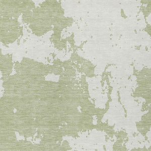 Homeroots 3' Artichoke Green Abstract Washable Indoor Outdoor Area Rug - Stylish, Durable, And Easy To Clean 3' X 5' Polyester 593312