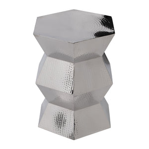 Butler Specialty Company Renzo Modern 16" Stainless Steel End Table For Sophisticated Interiors Silver Stainless Steel 5933220-butler