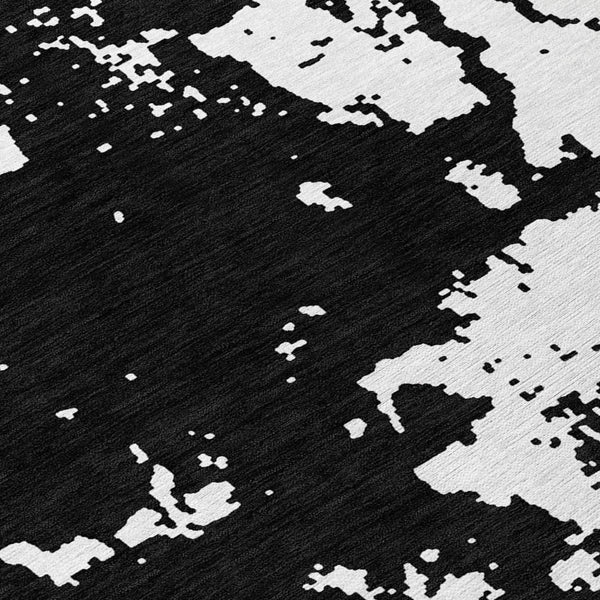 Homeroots 3' Artichoke Green Abstract Washable Indoor Outdoor Area Rug - Stylish, Durable, And Easy To Clean 8' Round Polyester 593326