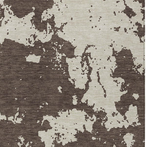 Homeroots 3' Artichoke Green Abstract Washable Indoor Outdoor Area Rug - Stylish, Durable, And Easy To Clean 3' X 5' Polyester 593330