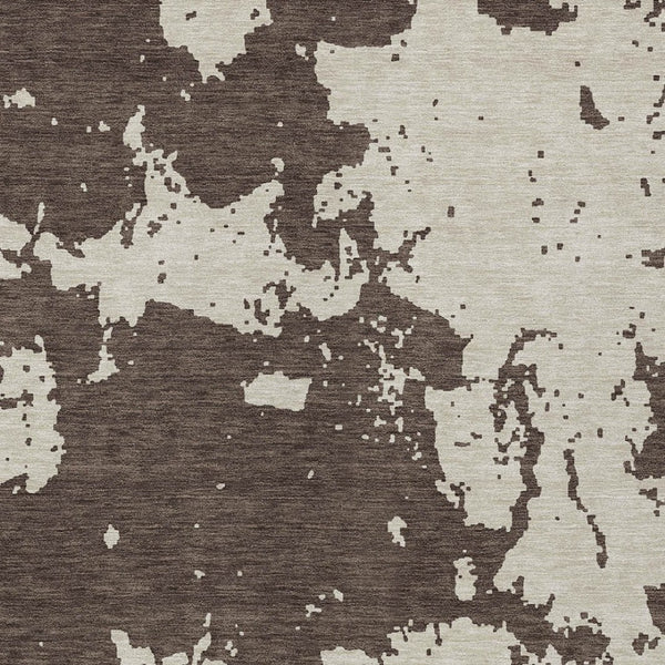 Homeroots 3' Artichoke Green Abstract Washable Indoor Outdoor Area Rug - Stylish, Durable, And Easy To Clean 9' X 12' Polyester 593334