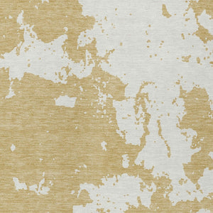 Homeroots 3' Artichoke Green Abstract Washable Indoor Outdoor Area Rug - Stylish, Durable, And Easy To Clean 3' X 5' Polyester 593342