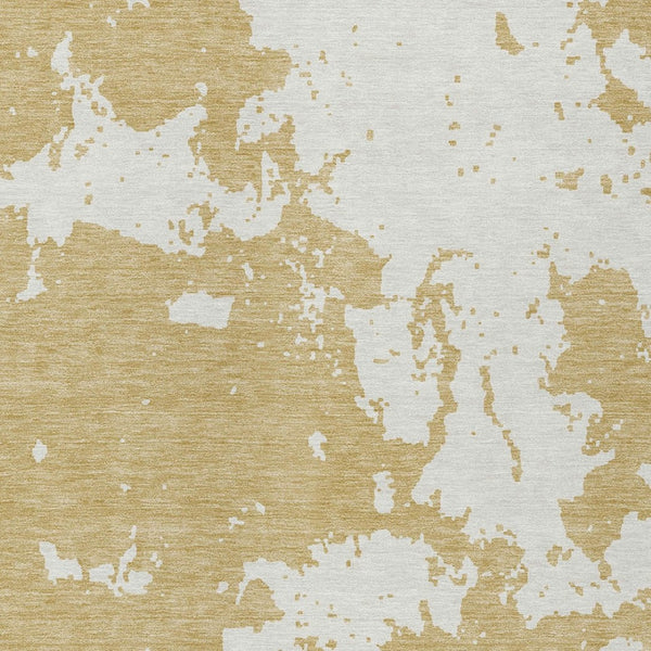 Homeroots 3' Artichoke Green Abstract Washable Indoor Outdoor Area Rug - Stylish, Durable, And Easy To Clean 3' X 5' Polyester 593342