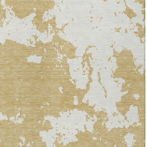 Homeroots 3' Artichoke Green Abstract Washable Indoor Outdoor Area Rug - Stylish, Durable, And Easy To Clean 8' X 10' Polyester 593345