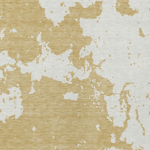 Homeroots 3' Artichoke Green Abstract Washable Indoor Outdoor Area Rug - Stylish, Durable, And Easy To Clean 10' X 14' Polyester 593347