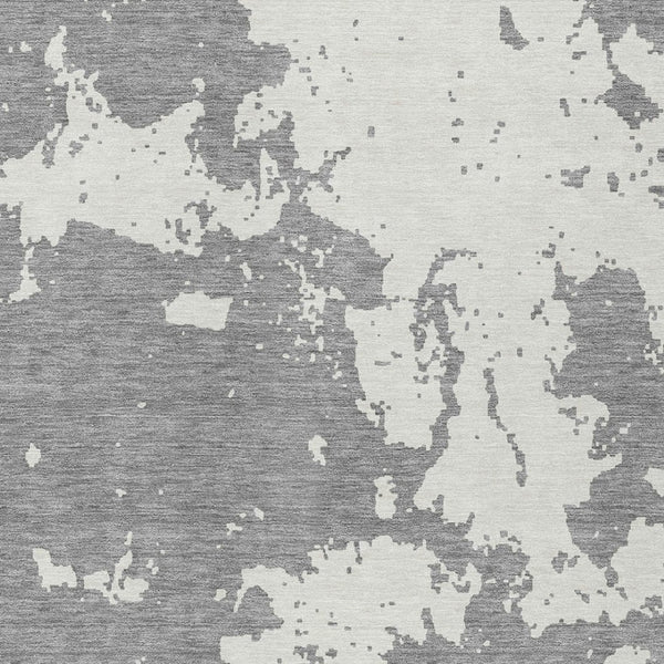 Homeroots 3' Artichoke Green Abstract Washable Indoor Outdoor Area Rug - Stylish, Durable, And Easy To Clean 3' X 5' Polyester 593348