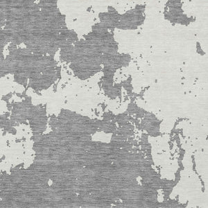 Homeroots 3' Artichoke Green Abstract Washable Indoor Outdoor Area Rug - Stylish, Durable, And Easy To Clean 5' X 8' Polyester 593349