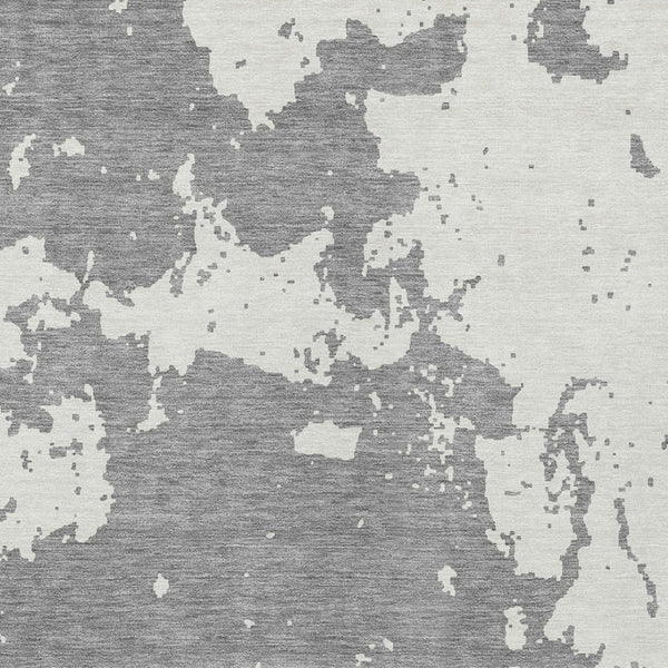 Homeroots 3' Artichoke Green Abstract Washable Indoor Outdoor Area Rug - Stylish, Durable, And Easy To Clean 5' X 8' Polyester 593349