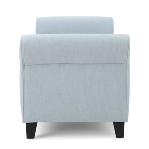 English Elm Ottomans Tufted Storage Bench with Rolled Arms for Living Room or Bedroom Entryway 59335.00LSKY