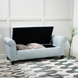 English Elm Ottomans Tufted Storage Bench with Rolled Arms for Living Room or Bedroom Entryway 59335.00LSKY
