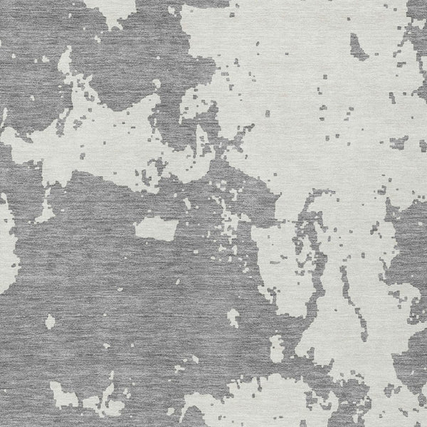 Homeroots 3' Artichoke Green Abstract Washable Indoor Outdoor Area Rug - Stylish, Durable, And Easy To Clean 8' X 10' Polyester 593351