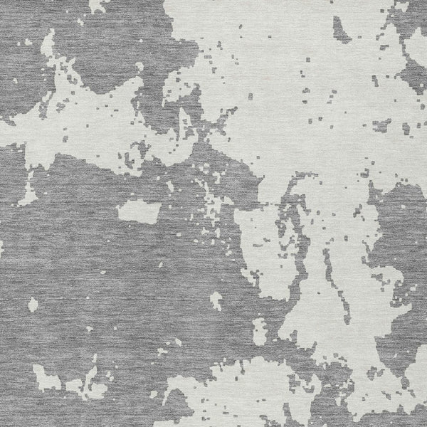 Homeroots 3' Artichoke Green Abstract Washable Indoor Outdoor Area Rug - Stylish, Durable, And Easy To Clean 10' X 14' Polyester 593353