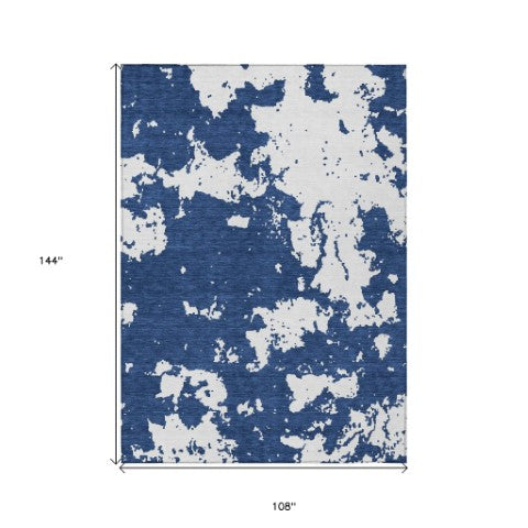 Homeroots 3' Artichoke Green Abstract Washable Indoor Outdoor Area Rug - Stylish, Durable, And Easy To Clean 9' X 12' Polyester 593364