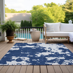 Homeroots 3' Artichoke Green Abstract Washable Indoor Outdoor Area Rug - Stylish, Durable, And Easy To Clean 9' X 12' Polyester 593364