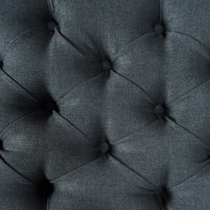English Elm Glouster Tufted Storage Ottoman Wide Diamond Stitch Upholstered Living Room Bench 59337.00DGY