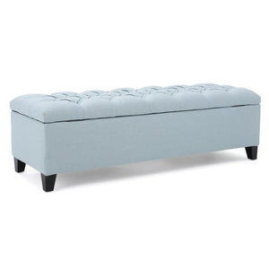 English Elm Glouster Tufted Storage Ottoman Bench with Diamond Stitch Lid for Bedroom or Living Room 59337.00LSKY