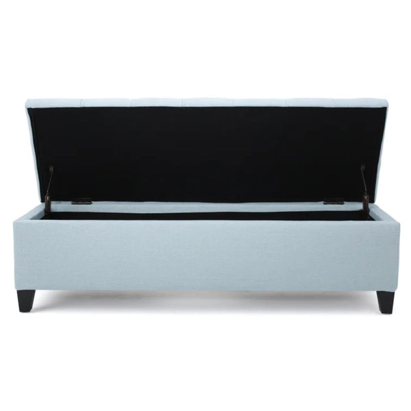 English Elm Glouster Tufted Storage Ottoman Bench with Diamond Stitch Lid for Bedroom or Living Room 59337.00LSKY