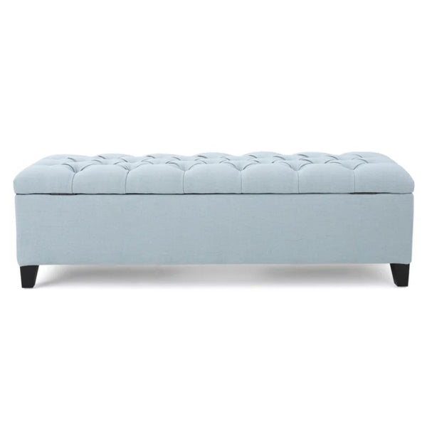 English Elm Glouster Tufted Storage Ottoman Bench with Diamond Stitch Lid for Bedroom or Living Room 59337.00LSKY