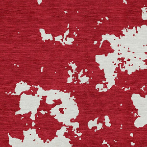 Homeroots 3' Artichoke Green Abstract Washable Indoor Outdoor Area Rug - Stylish, Durable, And Easy To Clean 3' X 5' Polyester 593372