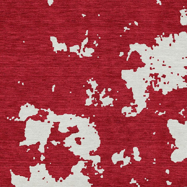 Homeroots 3' Artichoke Green Abstract Washable Indoor Outdoor Area Rug - Stylish, Durable, And Easy To Clean 3' X 5' Polyester 593372