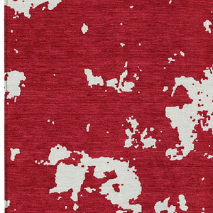 Homeroots 3' Artichoke Green Abstract Washable Indoor Outdoor Area Rug - Stylish, Durable, And Easy To Clean 5' X 8' Polyester 593373