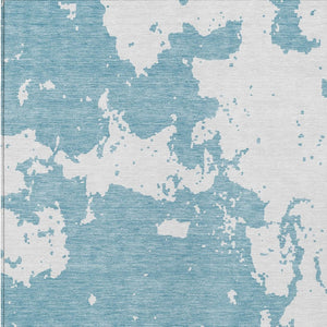 Homeroots 3' Artichoke Green Abstract Washable Indoor Outdoor Area Rug - Stylish, Durable, And Easy To Clean 5' X 8' Polyester 593379