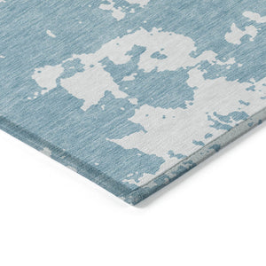 Homeroots 3' Artichoke Green Abstract Washable Indoor Outdoor Area Rug - Stylish, Durable, And Easy To Clean 8' X 10' Polyester 593381