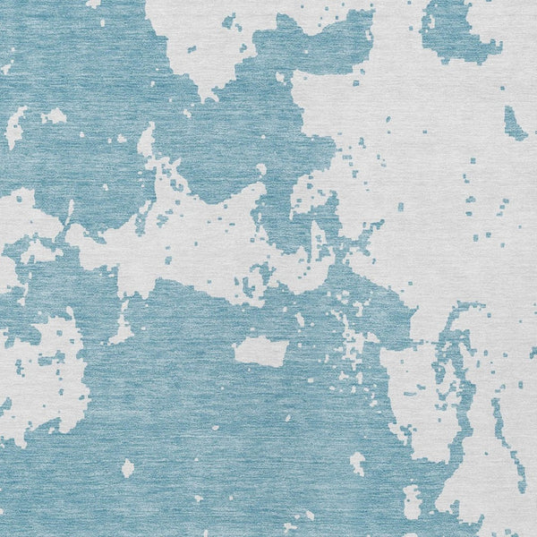 Homeroots 3' Artichoke Green Abstract Washable Indoor Outdoor Area Rug - Stylish, Durable, And Easy To Clean 8' X 10' Polyester 593381