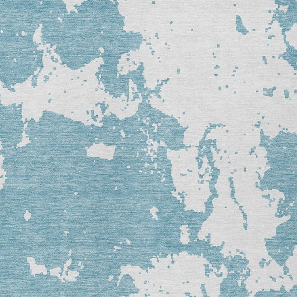 Homeroots 3' Artichoke Green Abstract Washable Indoor Outdoor Area Rug - Stylish, Durable, And Easy To Clean 9' X 12' Polyester 593382