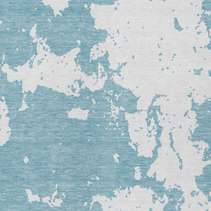 Homeroots 3' Artichoke Green Abstract Washable Indoor Outdoor Area Rug - Stylish, Durable, And Easy To Clean 10' X 14' Polyester 593383