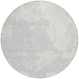 Homeroots 3' Artichoke Green Abstract Washable Indoor Outdoor Area Rug - Stylish, Durable, And Easy To Clean 8' Round Polyester 593386