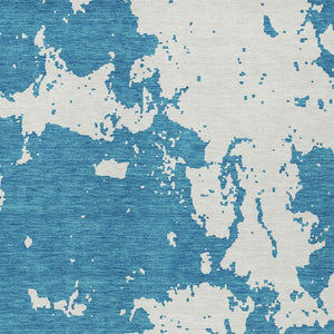 Homeroots 3' Artichoke Green Abstract Washable Indoor Outdoor Area Rug - Stylish, Durable, And Easy To Clean 3' X 5' Polyester 593390